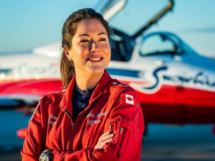Capt. Jennifer Casey, public affairs officer with the RCAF Snowbirds based out of 15 Wing Moose Jaw. (supplied)