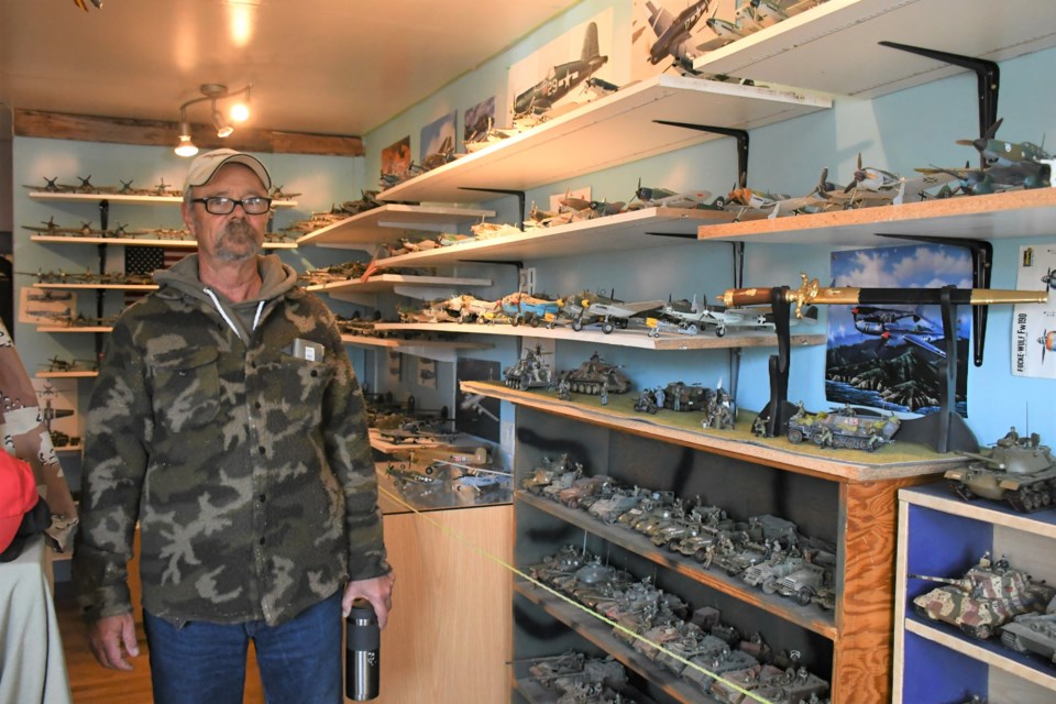 Steve Apperley owns the museum in Mortlach that features wall-to-wall models of military planes, tanks, vehicles and ships. He has made all 840 models that are on display in the building | Jason G. Antonio