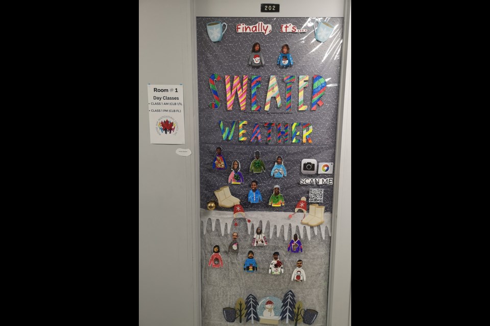 The first-place winner is Megan Jahnke-Stonehouse’s ‘Sweater Weather’ theme (pictured), which was the combined effort of her adult literacy class. 