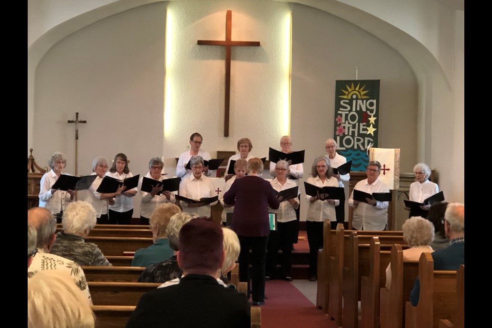 The Heritage Singers perform during their spring show at Central Lutheran Church. Photo by Jason G. Antonio
