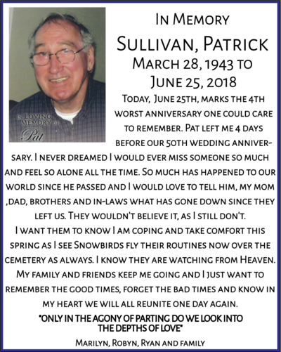 In memory of Patrick Sullivan