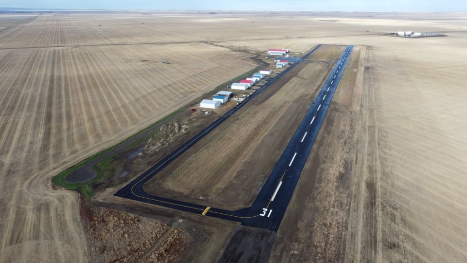 Photo from Oct 29 - the runway has been resurfaced and extended to 4000 feet and taxiways have been added