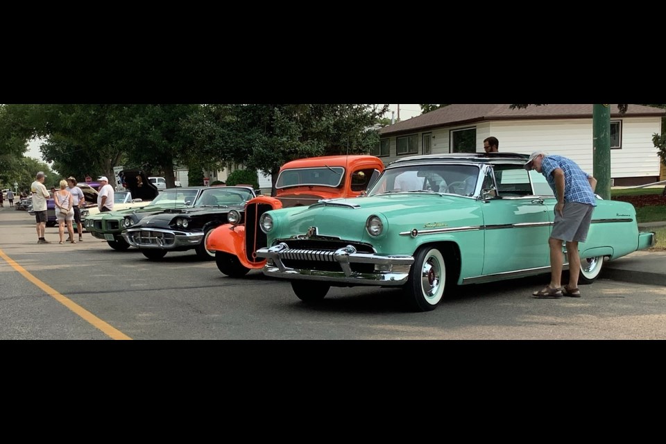 The Grace Street Gentleman's Car Club held its inaugural show and shine on Aug. 14 on the 1100 block of Grace Street. Thirty -two vehicles were on display. Photo courtesy Robert William Reid