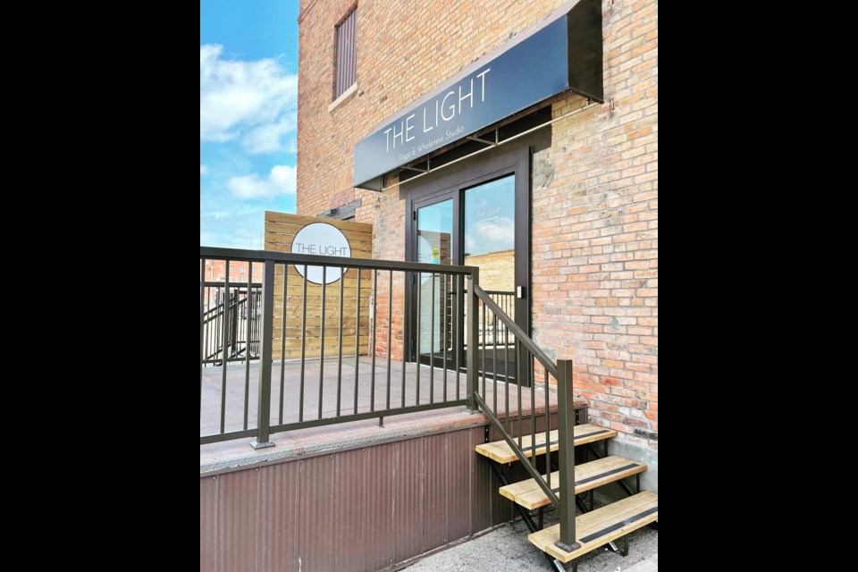 The Light Yoga and Wholeness Studio is located at 32 Manitoba St. W. 