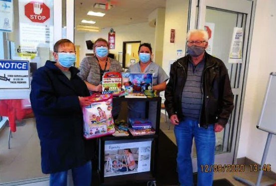 optimist winter 2020 donation to pediatric ward