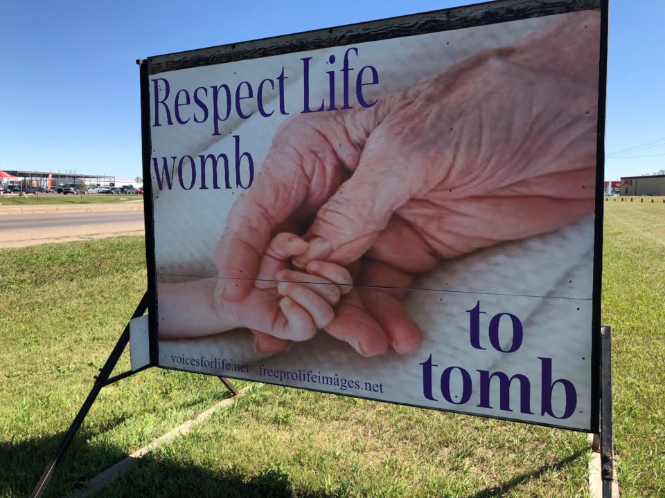 Right to Life sign