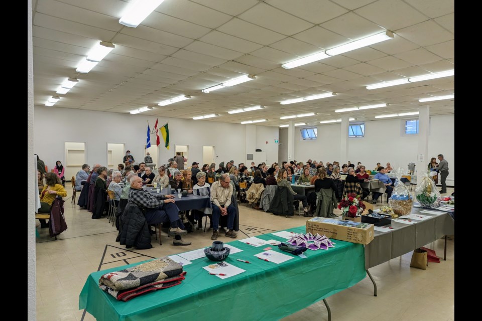 Close to 200 people filled the St. Andrew's United social hall to support Empty Bowls
