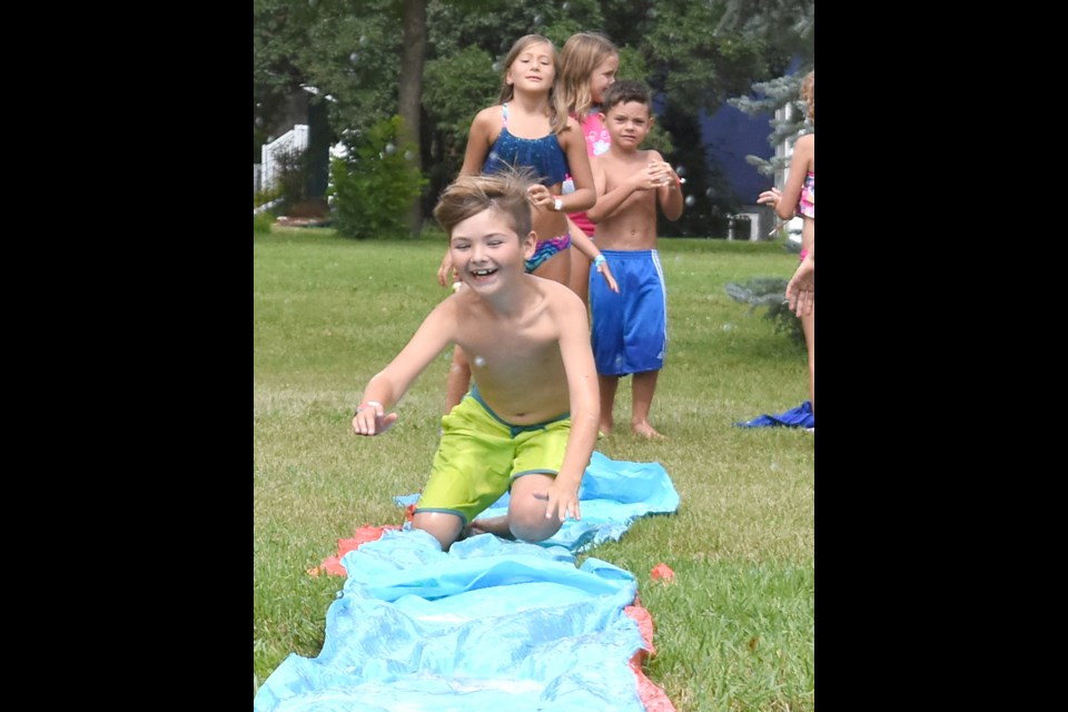 Youngsters could even test their luck on a slip-n-slide.
