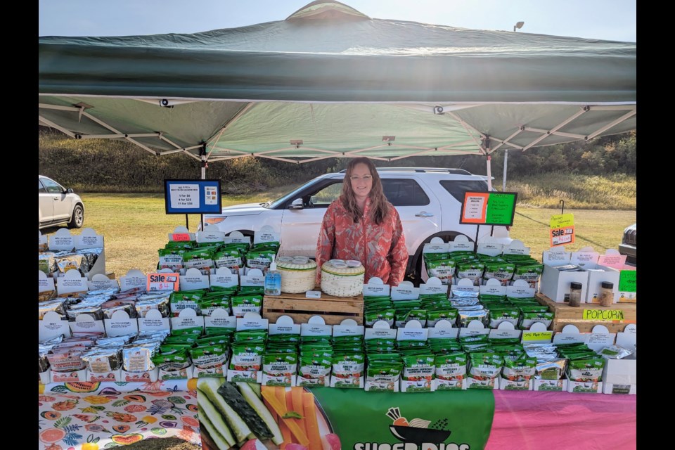 Amanda Grimard sold healthy dips, meat rubs, and seasonings at this Super Dips stall