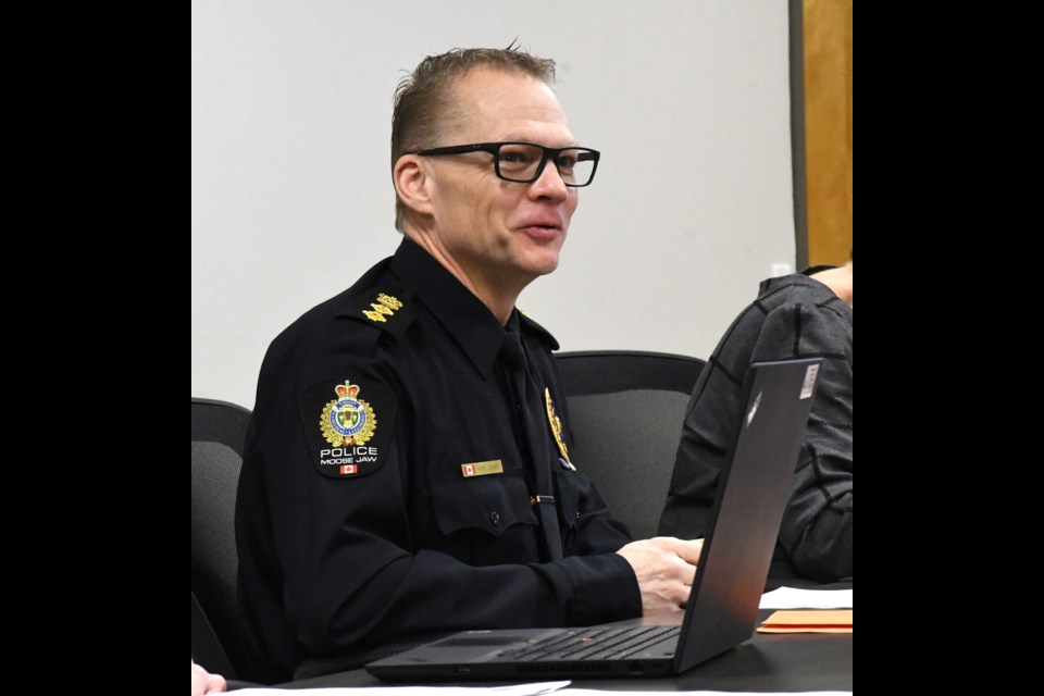 Deputy Chief Rick Johns, during a police board meeting. File photo