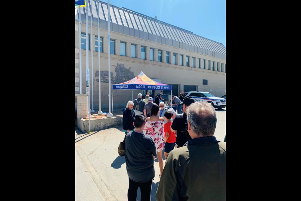 The Moose Jaw Police Service held their first barbecue since the pandemic, and saw attendance from around 200 people. 