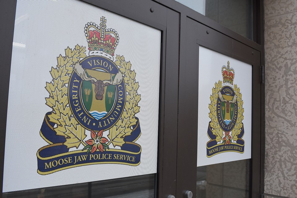 Moose Jaw police doors left