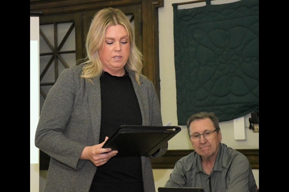 Terry Roney, co-ordinator of Victim Services, talks about her unit's work. Photo by Jason G. Antonio