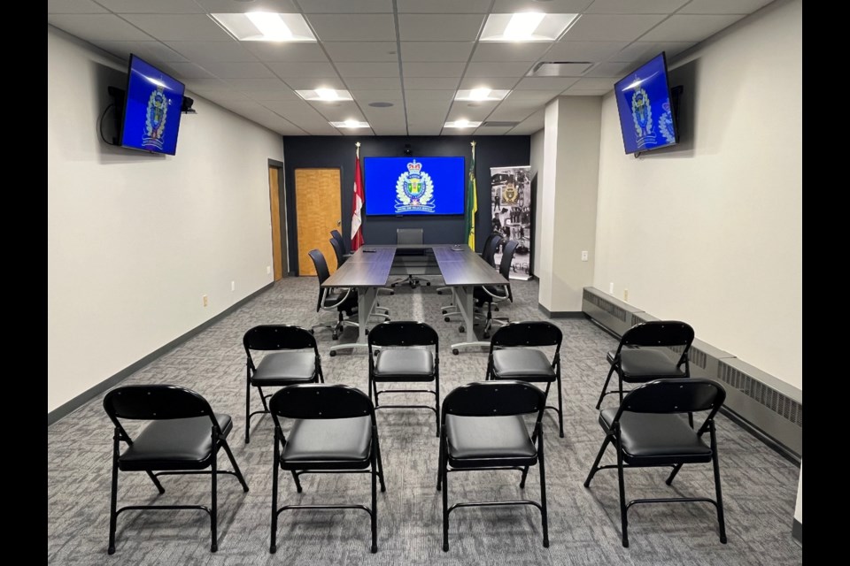 The new boardroom/classroom at the Moose Jaw Police Service. Photo courtesy MJPS