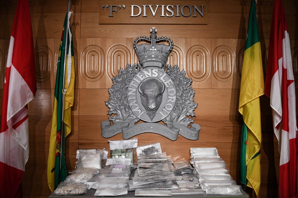 RCMP have seized thousands of grams of drugs and hundreds of thousands of dollars in a major bust. Photo courtesy RCMP