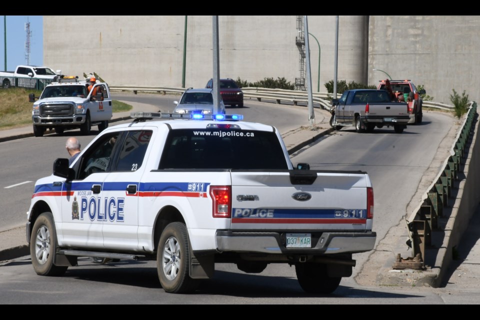 The Moose Jaw Police Service responded to a single-vehicle collision on the on-ramp of the Fourth Avenue Bridge on June 3 around 10:18 a.m. Police blocked the entrance for more than an hour. Photo by Jason G. Antonio 