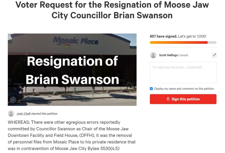 swanson resignation screen shot