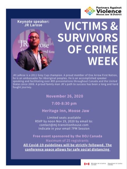 victims and survivors of crime week 2020 poster