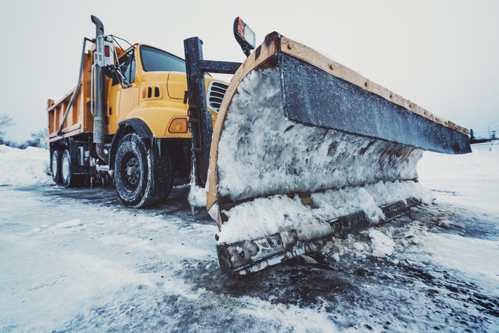 snow plow highway getty images