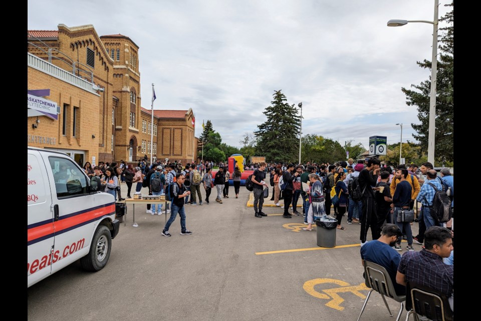 Hundreds of Sask Polytech students turned out for the 2023 Welcome Week Student Connect Festival