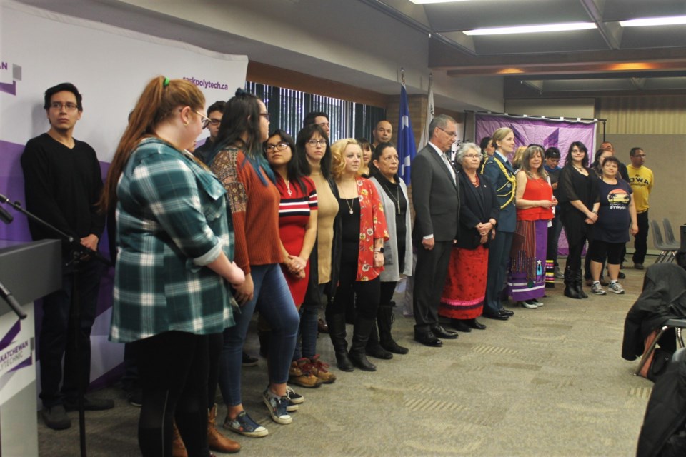 Forty-five students took part in this year’s Indigenous honour ceremony at the Saskatchewan Polytechnic Moose Jaw campus.