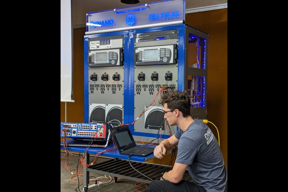 U of S electrical engineering student Josh Norris creates a simulator scenario