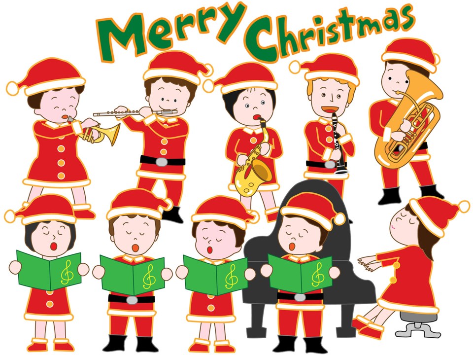 Christmas concert cartoon