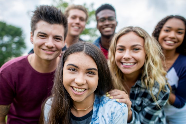 group of diverse students getty images