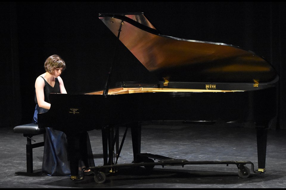 Moose Jaw’s Alana Karn performs George Gershwin’s Three Preludes during the SMFA senior piano provincial finals.