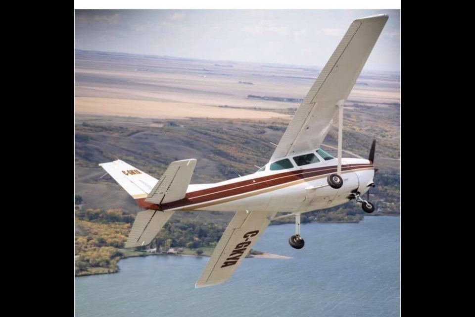 Provincial Airways Flight School's Cessna 172 Skyhawk in flight