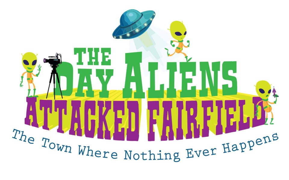 The Day Aliens Attacked Fairfield - St. Michael School drama production poster