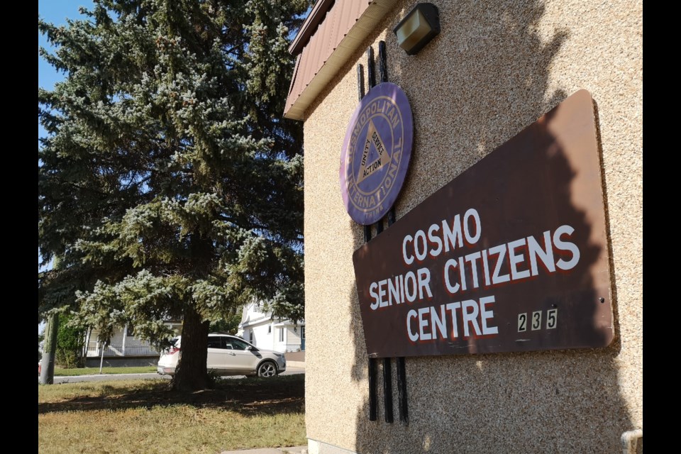 The Cosmo Senior Citizens Centre is located at 235 3rd Ave. N.E. 