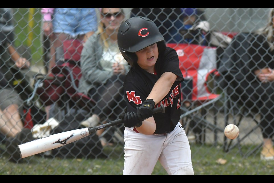 Action from the Baseball Sask 11U AA Tier I semifinal between the Moose Jaw Canucks and White Butte Broncos.