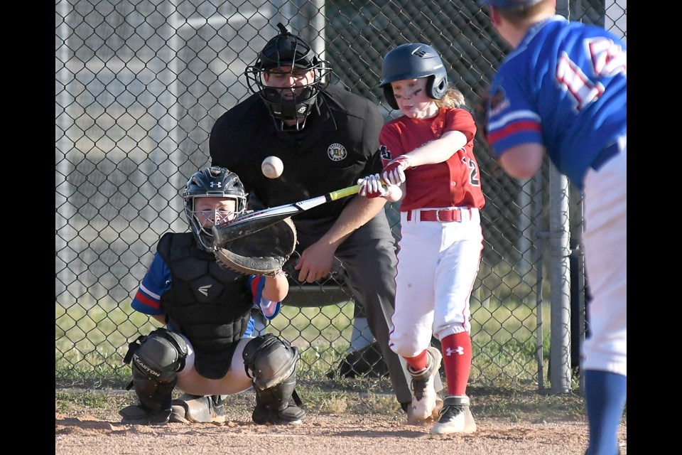 Sam Gaucher puts a Prairie Dogs offering into play.