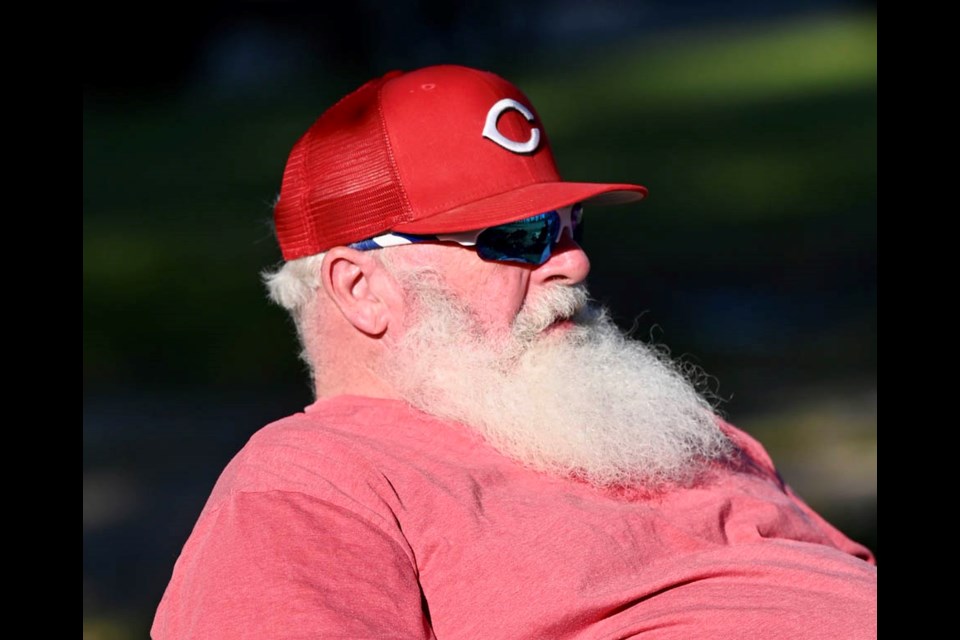 Despite the drop in attendance after Wednesday’s loss Santa still came out to support the Canucks.