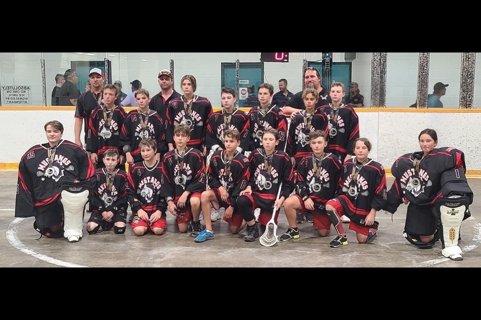 The Moose Jaw Mustangs put together a silver medal showing at the Sask Lacrosse 14U provincial box lacrosse championships.