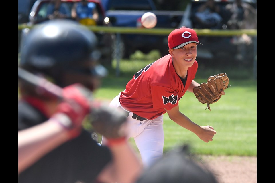 Gerritt Gulutzan delivers for the Canucks in game one.