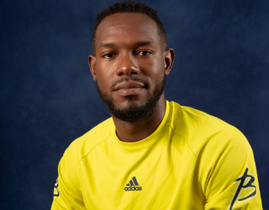 Karym Coleman was named a CCAA All-Canadian for men's volleyball.  Briercrest College photo