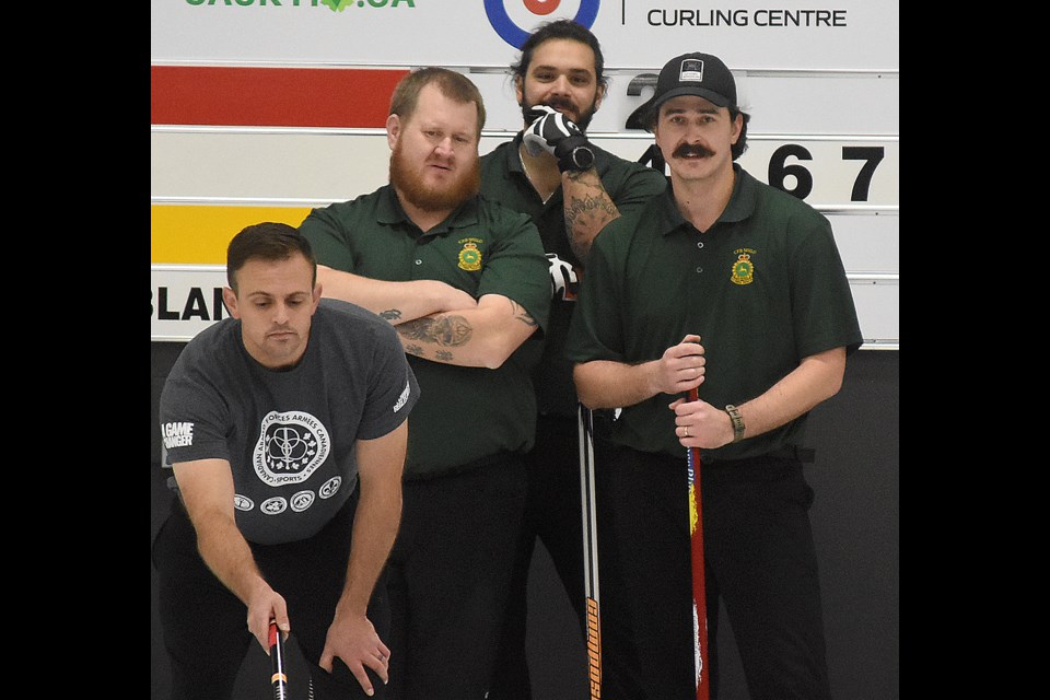 Action from the Canadian Armed Forces Canada West Curling Championship semifinals on Thursday afternoon.