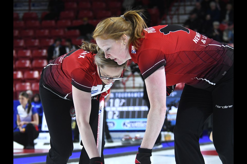 Newfoundland's Julie Devereaux and Erin Porter.