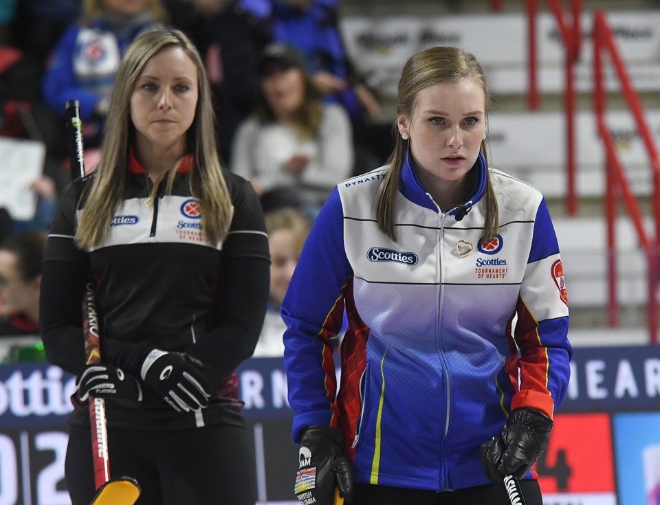 Scotties draw 8 Brown Homan