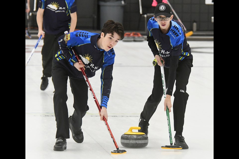 Action from the second draw of the Curl Sask U18 boys and girls provincial championship on Wednesday afternoon.