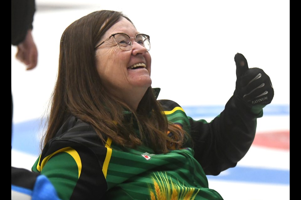 Action from the final draw of the round robin at the Canadian Wheelchair Curling Championship on Friday afternoon.