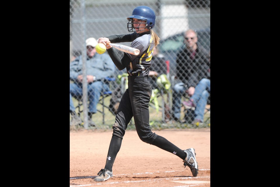 Action from Sunday's Bantam girls final.