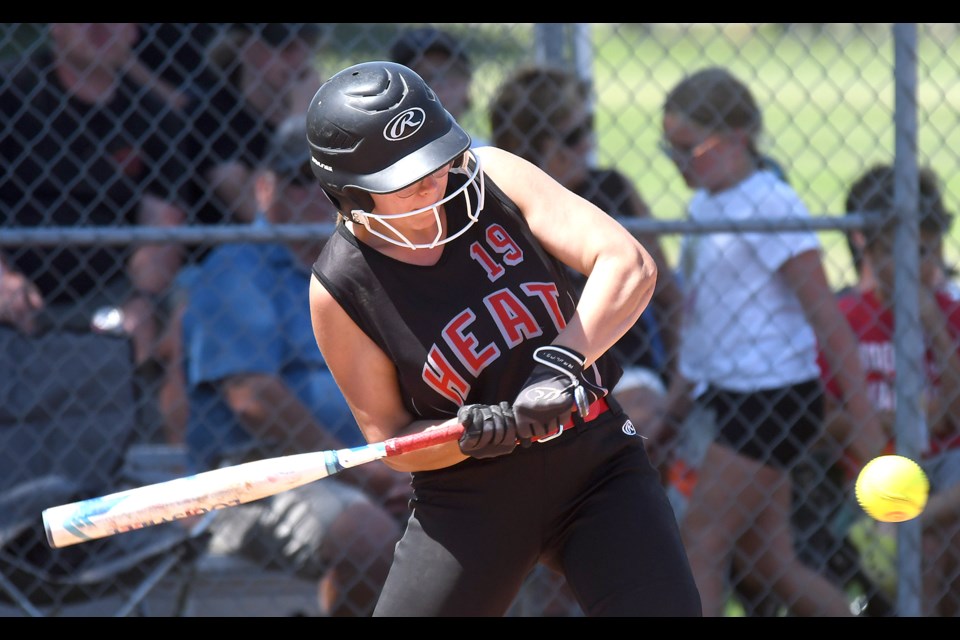 Action from the Softball Sask Open Women’s provincial championship semifinal on Sunday afternoon at Eddy Moore Park.