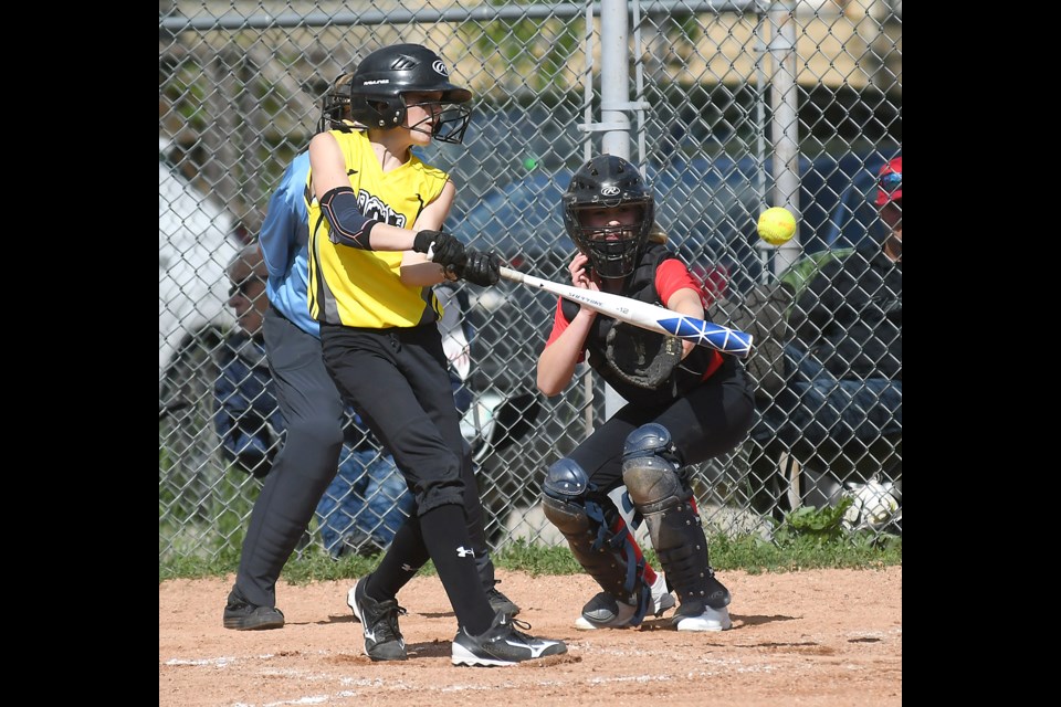 Action from the second game of the doubleheader between the U12 B Ice and Regina