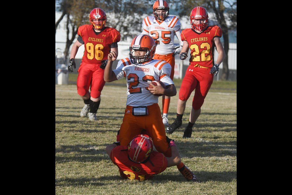 Val Declines and the Yorkton Raiders won the Sask Rural Football League championship on Saturday.