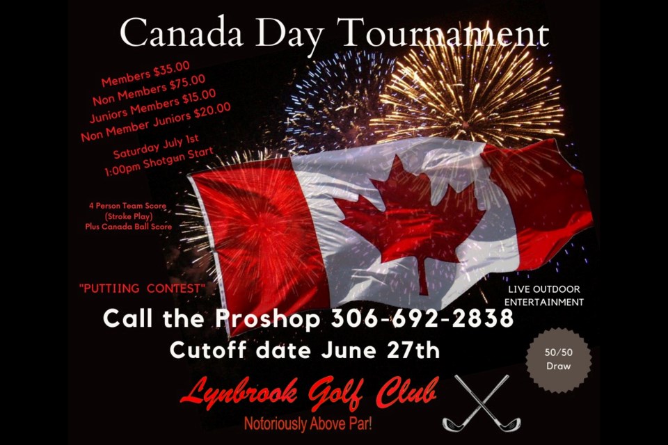 The Lynbrook Golf Club is hosting their annual Canada Day Golf Tournament on July 1.