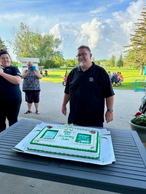 Owen Morhart celebrated 35+ years with the Lynbrook and his 55th birthday on June 3rd
