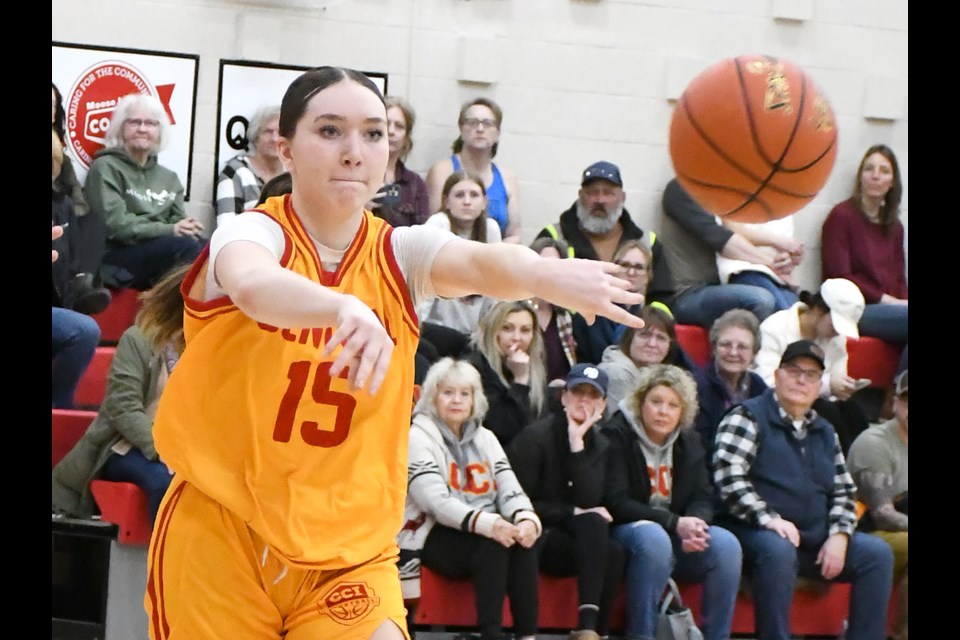 Action from the 4A girls regional final between Central and Yorkton Sacred Heart on Saturday afternoon
